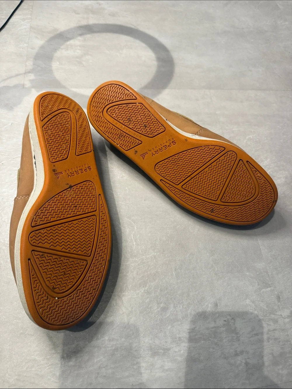 Sperry Topsider Leather Boat Shoes Tan | Men’s 9.5 | 2-Eye Casual Deck Shoes